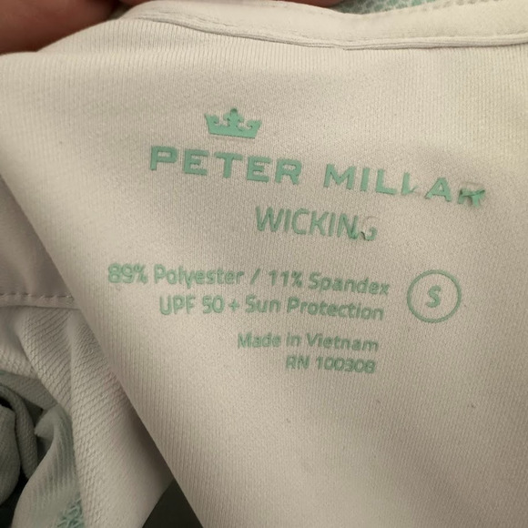 Peter Millar Pullover Women Small Green 1/4 Zip Wicking UPF 50 Golf IDI Gazeley - Picture 7 of 8